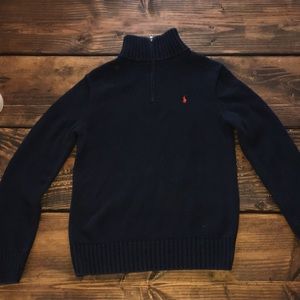 Boys Polo Ralph Lauren  cotton quarter zip…
